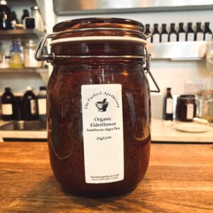 Organic-Elderflower-jar Organic Elderflower