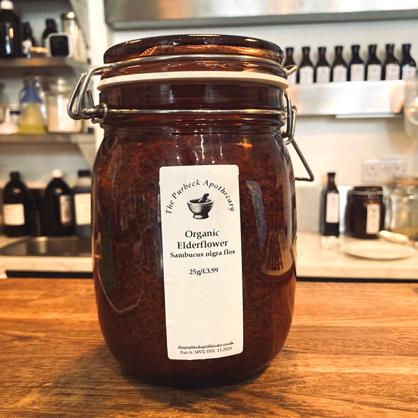 Organic-Elderflower-jar Organic Elderflower
