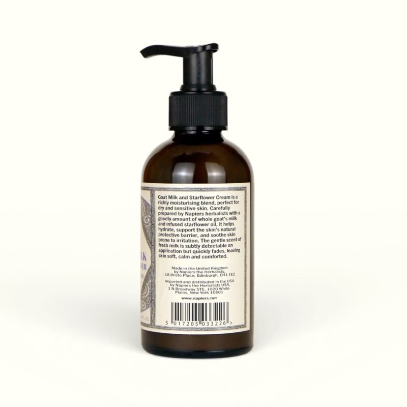 Napiers Goat Milk & Starflower Cream back 1 Napiers Goat Milk & Starflower Cream